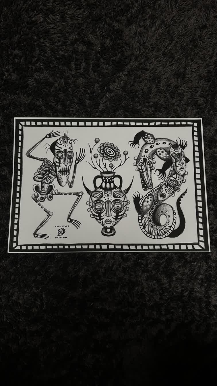 Folk spiritual inspired tattoos