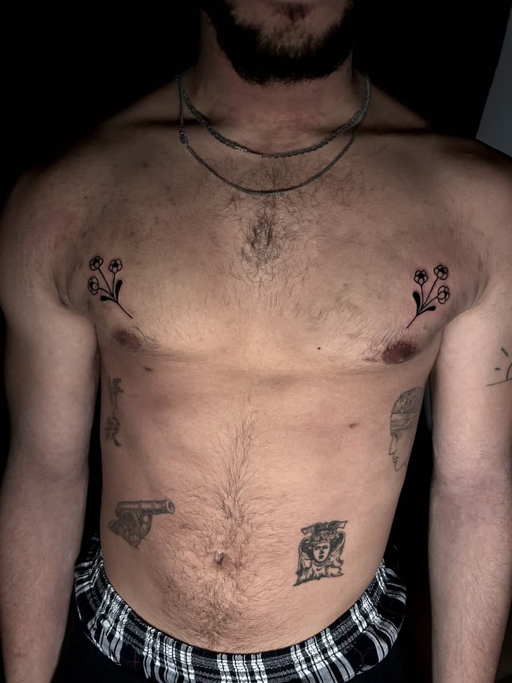 Chest mini flash symétrie fleurs